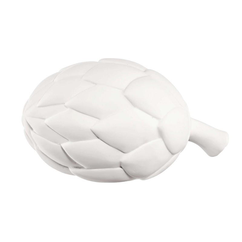 deco artichoke, white *d. 11 cm, l. 18 c
