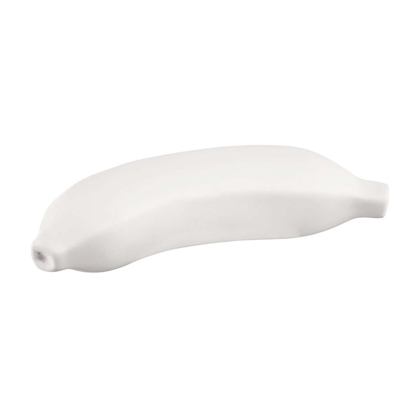 deco banana, white *d. 5 cm. l. 15 cm, s
