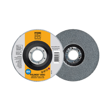 PFERD Polinox Unitized Discs PNER Disc PNER-MH 125-22,2 SiC F