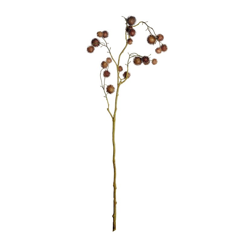 Ramo com Frutos Castanho Claro 93cm - Deko