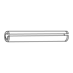 CHEMITOOL Spring-Type Straight Pin DIN 1481 4x12 Without Finishing