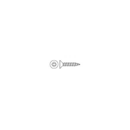 CHEMITOOL FASTENERS Chipboard Screw Countersunk Head POZIDRIV Partial Thread DIN 7505A 5x30/18 White Zinc plated