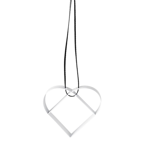 FIGURA ORNAMENT, HJERTE, STOR - SOFT HVI