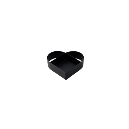 Portavelas Corazón Negro - Figura