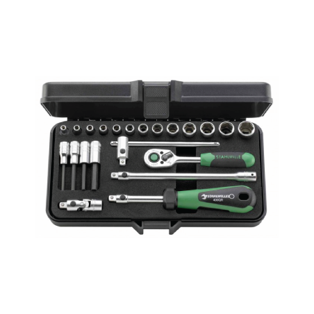 STAHLWILLE Socket Set 1/4' nº 40, nº 44, nº 17 and nº 5QR (22 un.)