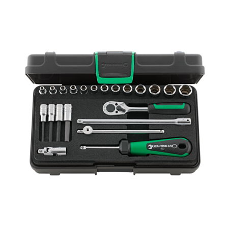 STAHLWILLE Socket Set 1/4' nº 40, nº 44, nº 17 and nº 5 (22 un.)