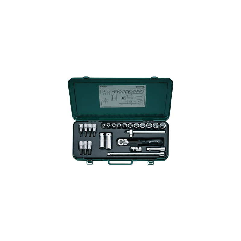 STAHLWILLE Socket Set 3/8' 456/49/20/5 (25 un.)