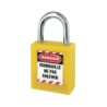 Cadeado ABS com Arco em Aço Amarelo 40x25x6mm THIRARD