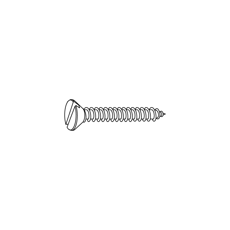 CHEMITOOL Slotted Countersunk Head Tapping Screw DIN 7972C 5,5x25 White Zinc Plated CHEMITOOL Slotted Countersunk Head Tapping Screw DIN 7972C 5,5x25 White Zinc Plated