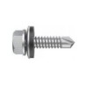 Tornillo Autotaladrante Cabeza Hexagonal y Arandela A25 DIN 7504K 5,5x32 Zincado Blanco CHEMITOOL FASTENERS