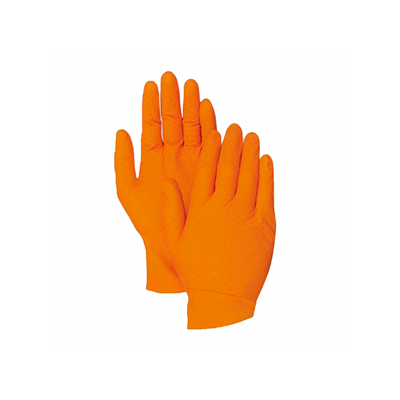 Luva Nitrilo Laranja Texturada REF:M CHEMITOOL SAFETY Luva Nitrilo Laranja Texturada REF:M CHEMITOOL SAFETY