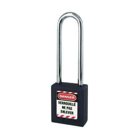 THIRARD 40x6x76mm ABS Padlock with Arc Steel Black