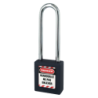 Cadeado ABS com Arco em Aço Preto 40x6x76mm THIRARD