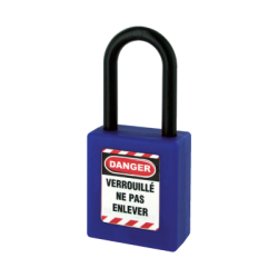Cadeado ABS Arco de Nylon Roxo 40x6x38mm THIRARD
