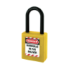 Cadeado ABS de Bloqueio Aro em Nylon Amarelo 40X38X6mm THIRARD