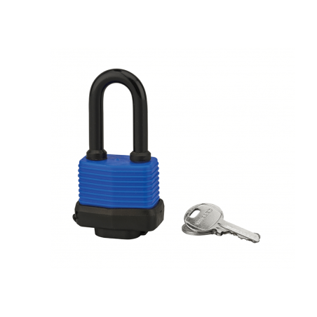 Cadeado Com Lâminas Revestido em PVC 40x25x8mm THIRARD