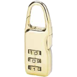 Cadeado Swish de Modificação Dourado 21mm THIRARD