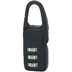 Cadeado Swish de Combinação Preto 21mm THIRARD