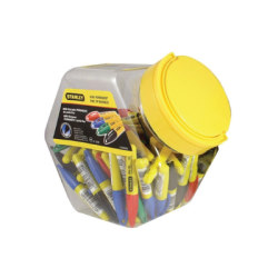 Mini Marcador Punta Fina Negro/Rojo/Azul/Verde (Pack 72 uni) STN1-47-329 STANLEY®