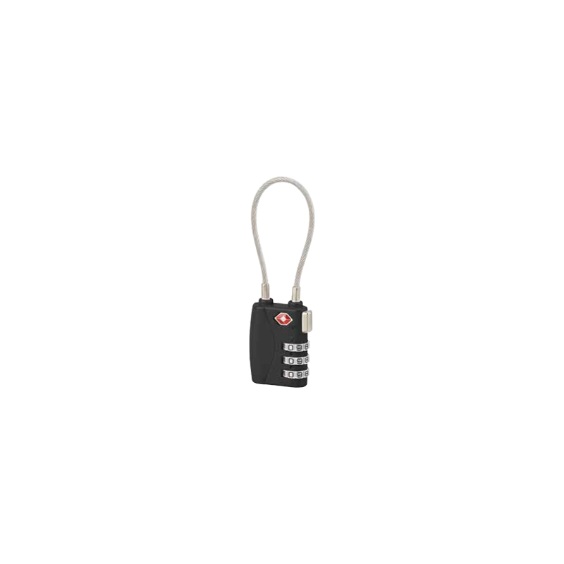 Cadeado de Combinação com Cabo TSA 30mm de 3 Cifras THIRARD