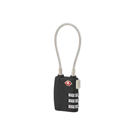 Cadeado de Combinação com Cabo TSA 30mm de 3 Cifras THIRARD