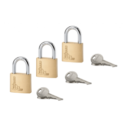 Conjunto de 3 Cadeados de Latão Mach 1 30mm THIRARD