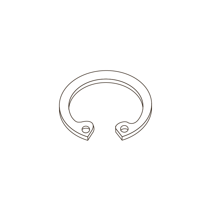 CHEMITOOL FASTENERS Internal Retaining Ring DIN 472 24mm 4.8 without Finishing