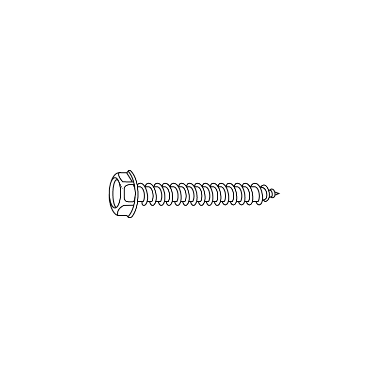 CHEMITOOL Hexagon Washer Faced Head Tapping Screw DIN 6928C 6,3X90 Dacromet