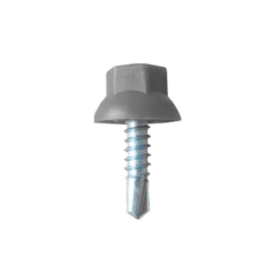 Tornillo Autotaladrante Cabeza Hexagonal Nylon Gris R7022 DIN 7504K 4,2X19 Zincado Blanco CHEMITOOL FASTENERS