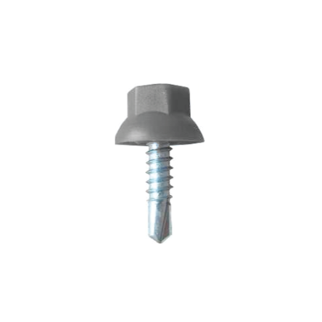 Tornillo Autotaladrante Cabeza Hexagonal Nylon Gris R7022 DIN 7504K 4,2X19 Zincado Blanco CHEMITOOL FASTENERS