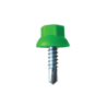 Tornillo Autotaladrante Cabeza Hexagonal Nylon Verde R6016 DIN 7504K 5,5X22 Zincado Blanco CHEMITOOL FASTENERS