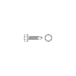 Tornillo de cabeza de nylon 5.5X22 Gris R7016 CHEMITOOL FASTENERS
