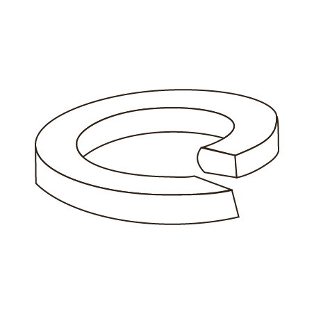 Anilha de Mola DIN 127B M6 Zincado Branco CHEMITOOL FASTENERS