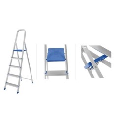 CHEMITOOL TOOLS Aluminium Stepladder with 3 Steps