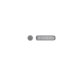 CHEMITOOL FASTENERS BSW 14.9 1/2X1.1/2 Threaded Hexagon Socket Screw