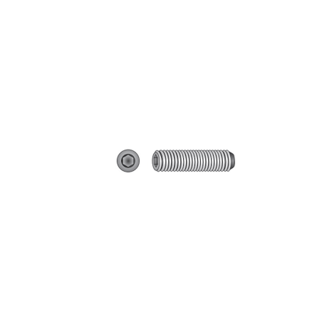 CHEMITOOL FASTENERS BSW 14.9 1/2X1.1/2 Threaded Hexagon Socket Screw