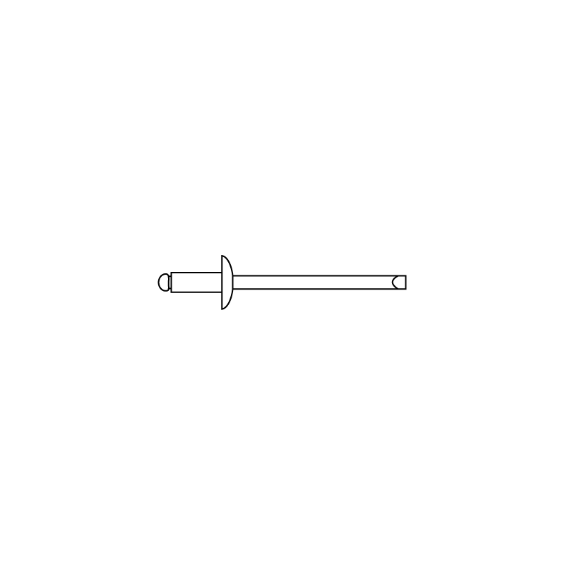 CHEMITOOL Blind Head Rivet 4x10 Steel