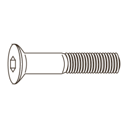Tornillo hexagonal 10.9 M8X45 DIN 7991-ZN CHEMITOOL FASTENERS