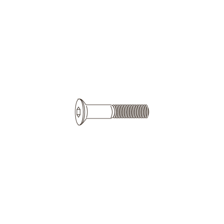 CHEMITOOL FASTENERS Hexagonal Black Inner Screw 10.9 M6X35 DIN 7991-ZN