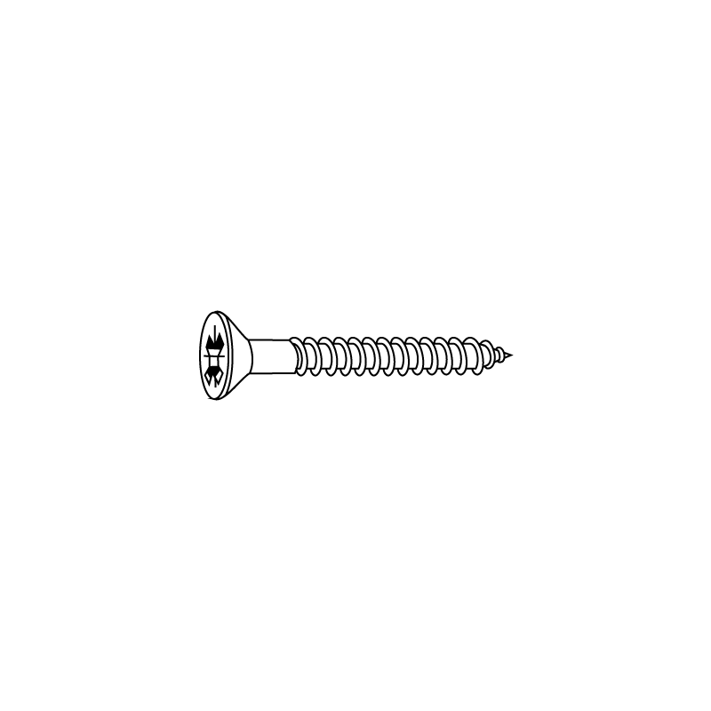 CHEMITOOL FASTENERS Chipboard Screw Countersunk Head POZIDRIV Full Thread DIN 7505A 4X30 Brass plated CHEMITOOL FASTENERS Chipboard Screw Countersunk Head POZIDRIV Full Thread DIN 7505A 4X30 Brass plated