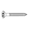 CHEMITOOL FASTENERS Chipboard Screw Countersunk Head POZIDRIV Full Thread DIN 7505A 4X30 Brass plated