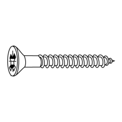 CHEMITOOL FASTENERS Chipboard Screw POZIDRIV® Bugle Head DIN 7505A 6X140 4.8 Rusty