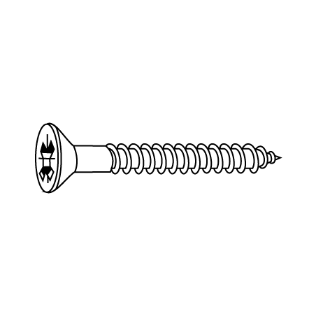 CHEMITOOL FASTENERS Chipboard Screw POZIDRIV® Bugle Head DIN 7505A 6X140 4.8 Rusty