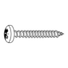 CHEMITOOL FASTENERS Screw POZIDRIV® Pan Head DIN 7505B 4X50 (2X7') 4.8 Yellow Passivated