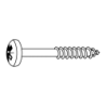 CHEMITOOL FASTENERS Chipboard Screw Pan Head POZIDRIV Partial Thread DIN 7505B 6X70/60 Yellow Passivated