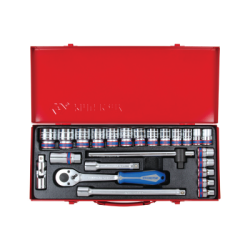 KING TONY 1/2' Socket Set with Accessories 24 (un.) 4028MR