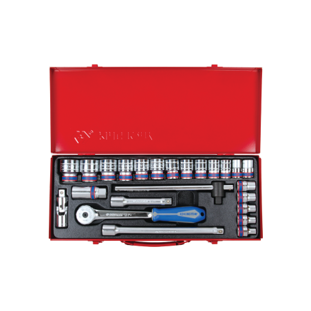 KING TONY 1/2' Socket Set with Accessories 24 (un.) 4028MR02
