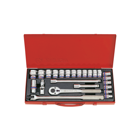 KING TONY 1/2' Socket Set with Accessories 24 (un.) 4032MR