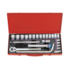 KING TONY 1/2' Socket Set 24 (un.) 4033MR