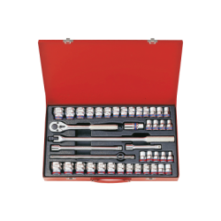 KING TONY 1/2' Socket Set with Accessories 42 (un.) 4042CR